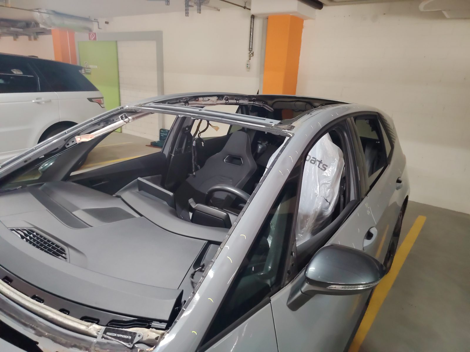 VW Golf: tetto smontato